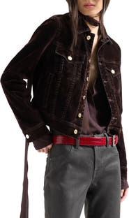 7 For All Mankind Adi Flocked Trucker Jacket