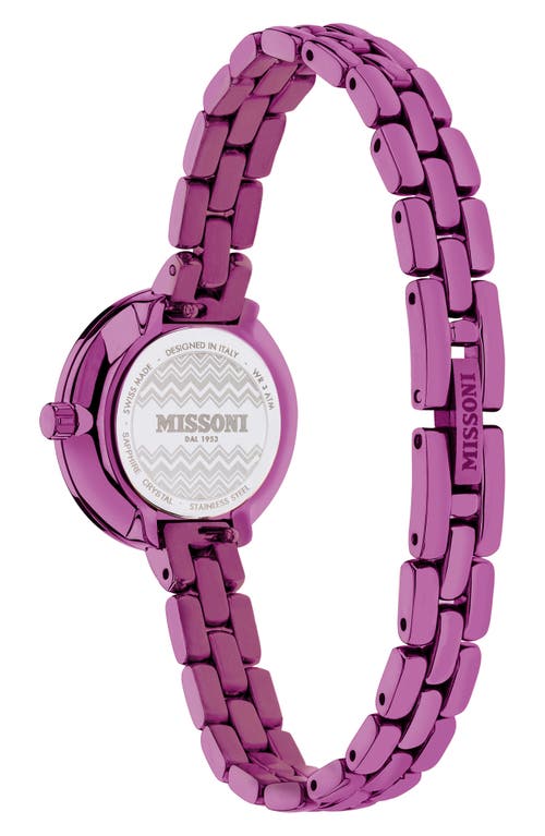 Missoni Petite Bracelet Strap Watch, 25mm In Pink/burgundy