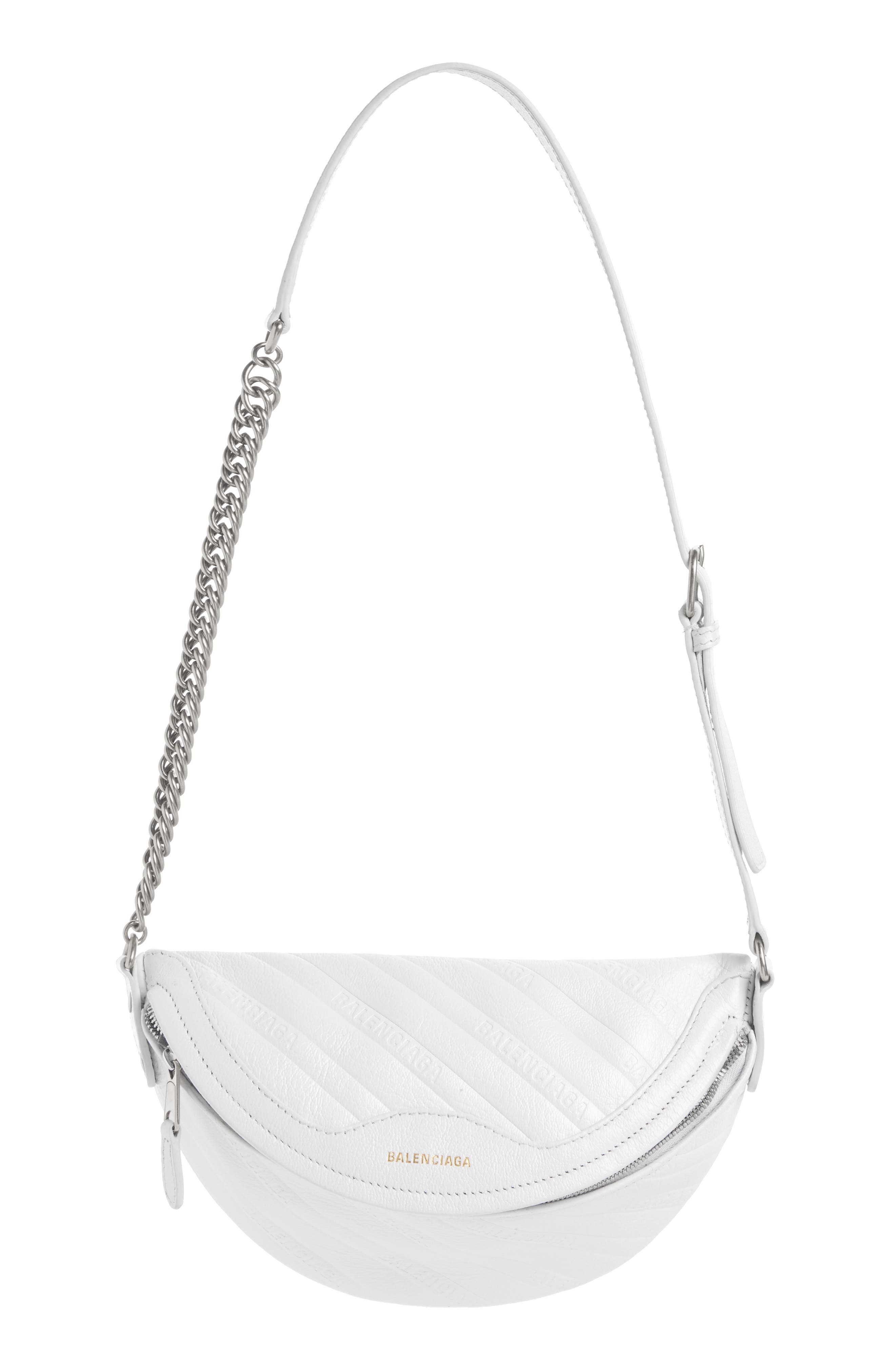 Balenciaga Extra Small Souvenir Leather Belt Bag, Main, color, 