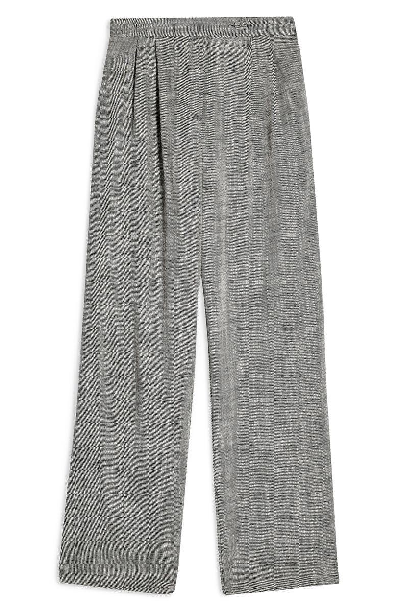 Topshop Wide Leg Trousers, Alternate, color,
