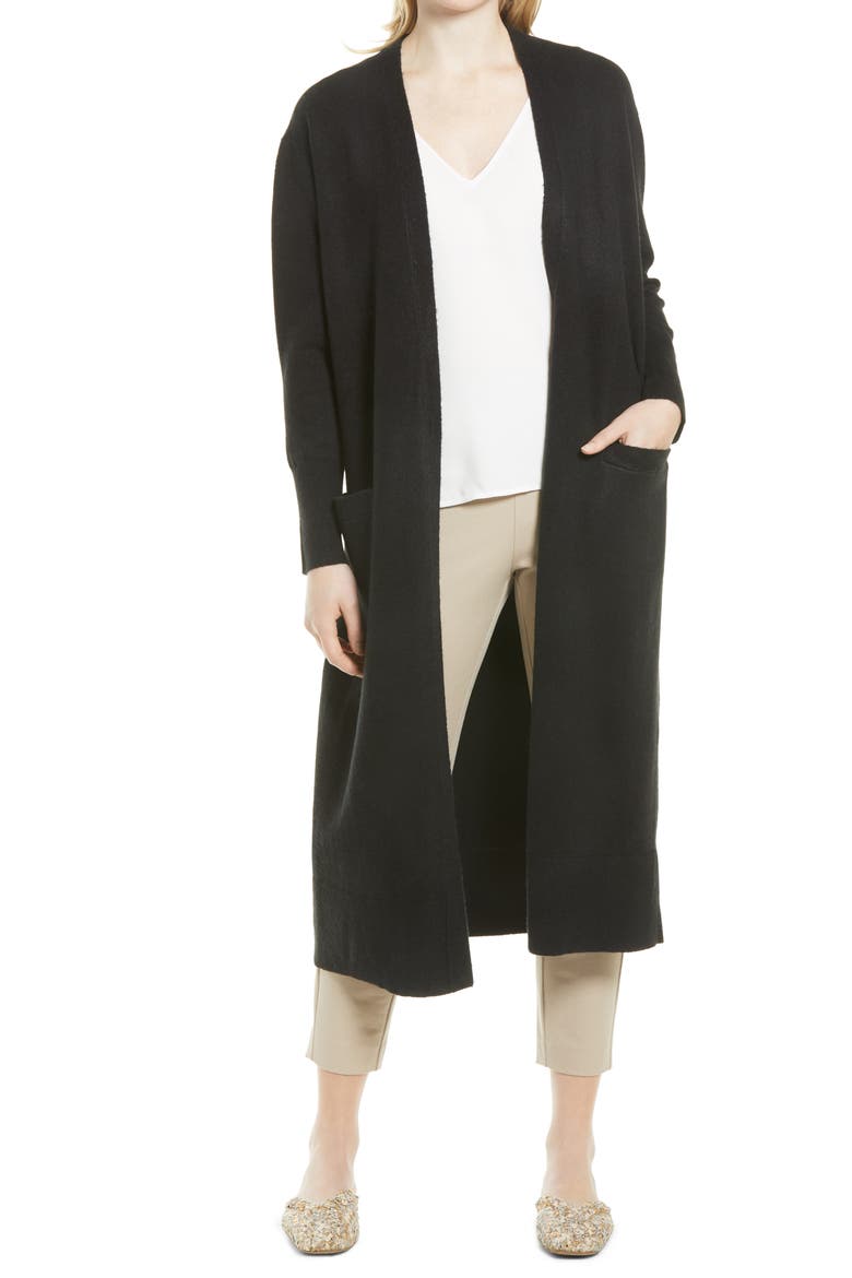 Open Cardigan, Main, color, BLACK