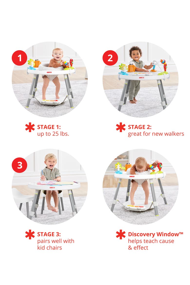 Explore & More Baby's View Three-Stage Activity Center, Alternate, color, MULTI
