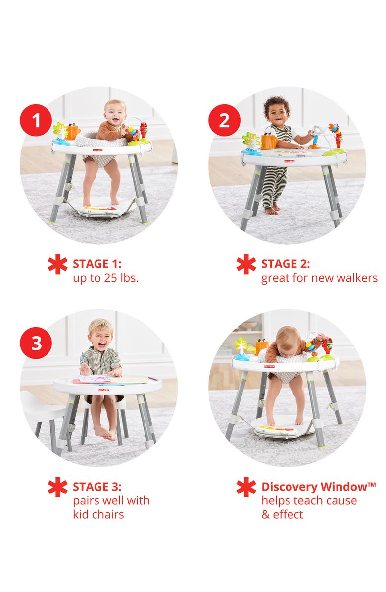 Skip Hop Explore & More Baby's View Three-Stage Activity Center, Alternate, color, Blue Multi