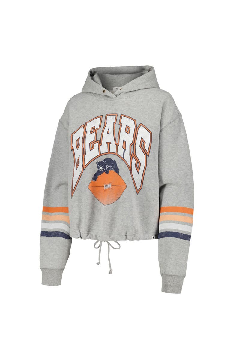 '47 Women's '47 Heather Gray Chicago Bears Upland Bennett Pullover Hoodie, Alternate, color,