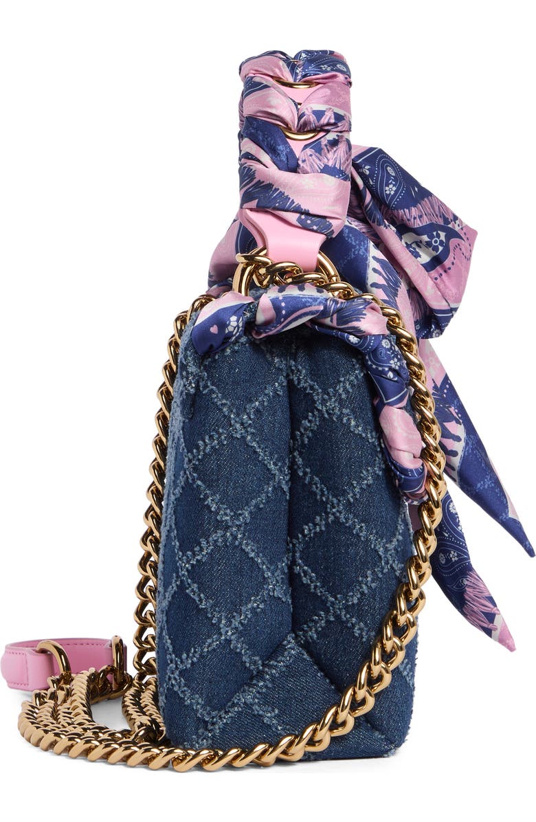 KG Kurt Geiger Brixton Scarf Shoulder Bag, Alternate, color, Navy