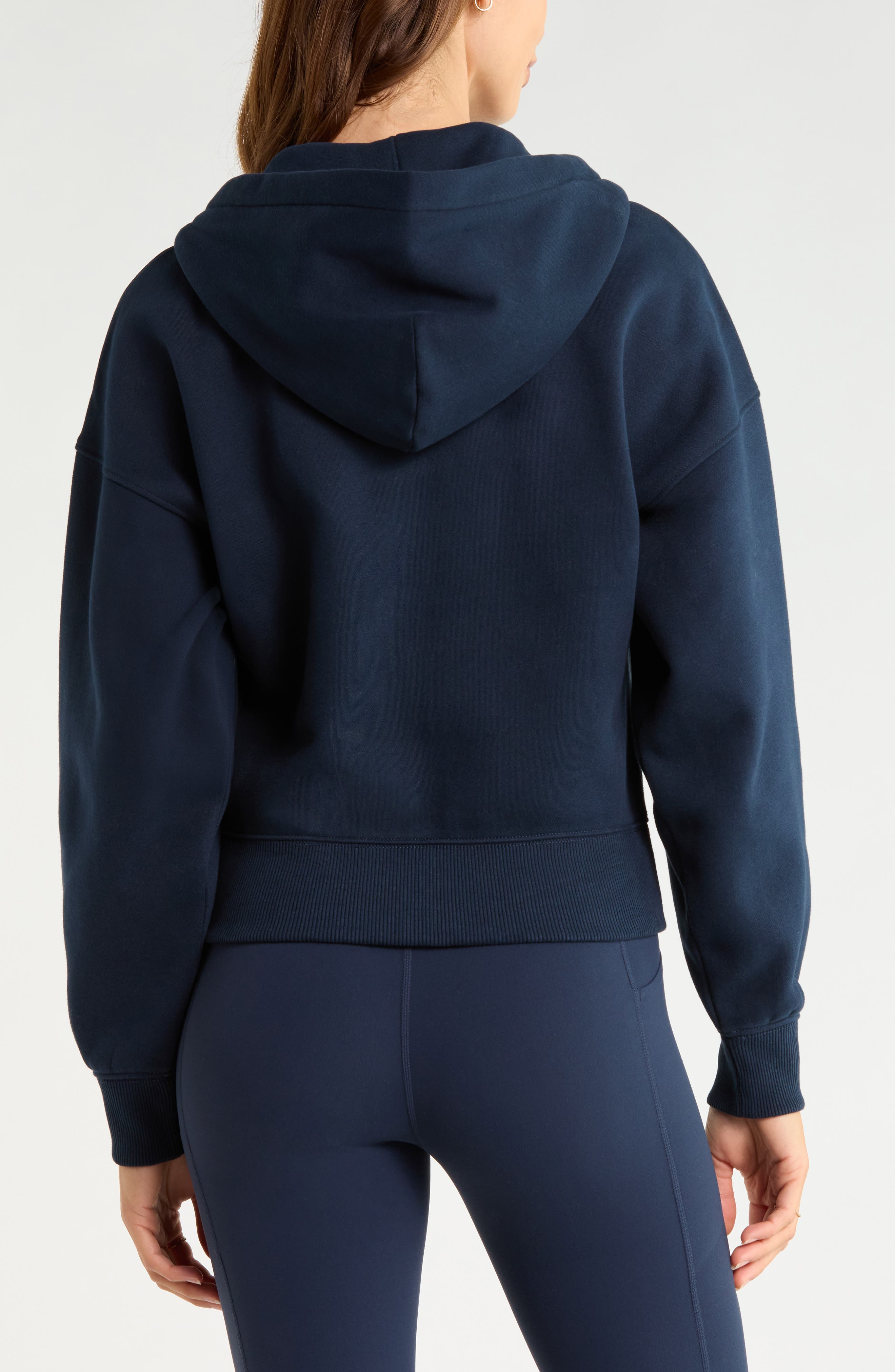 Zella Exhale Fleece Zip Hoodie (Women) | Nordstrom