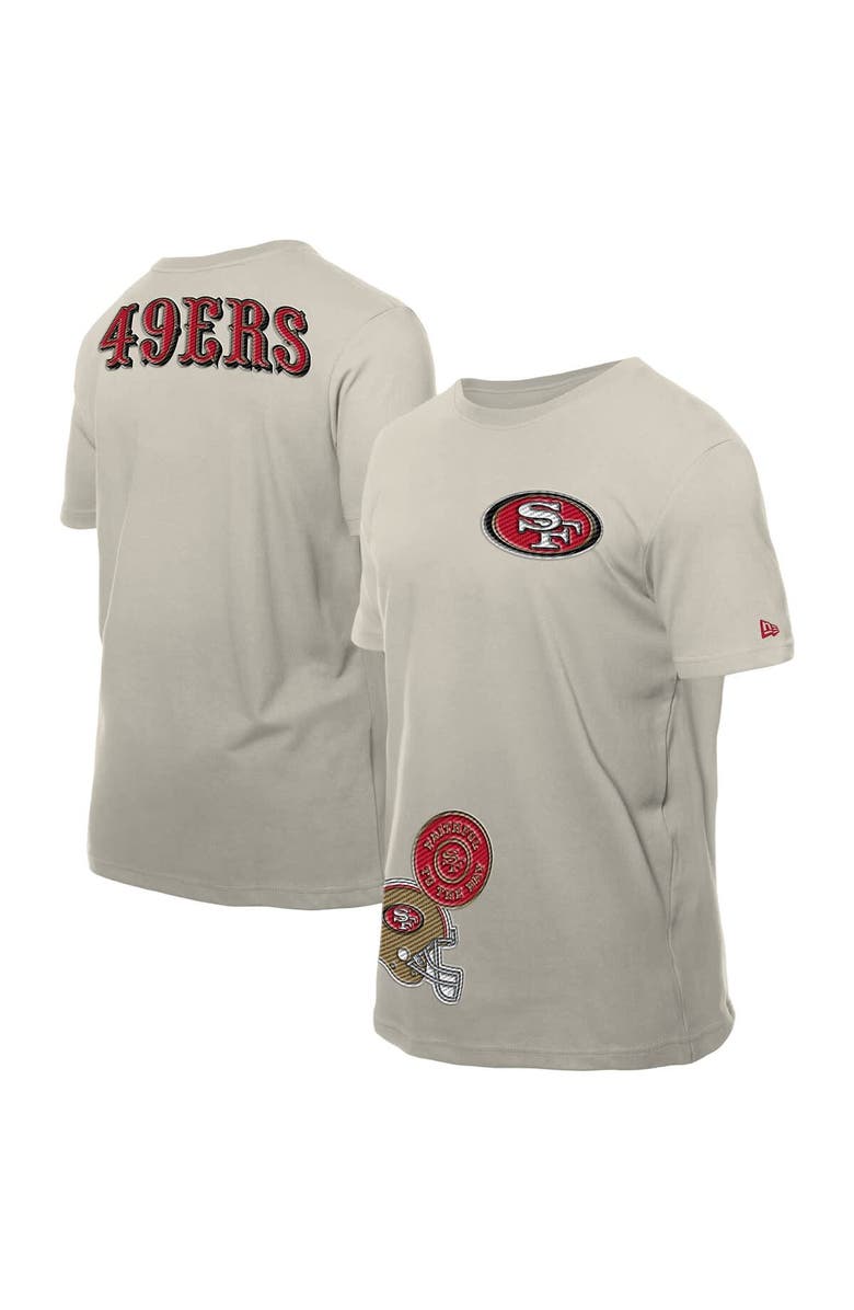 New Era Men's New Era Light Beige San Francisco 49ers Multi Patch T-Shirt, Alternate, color, Light Beige