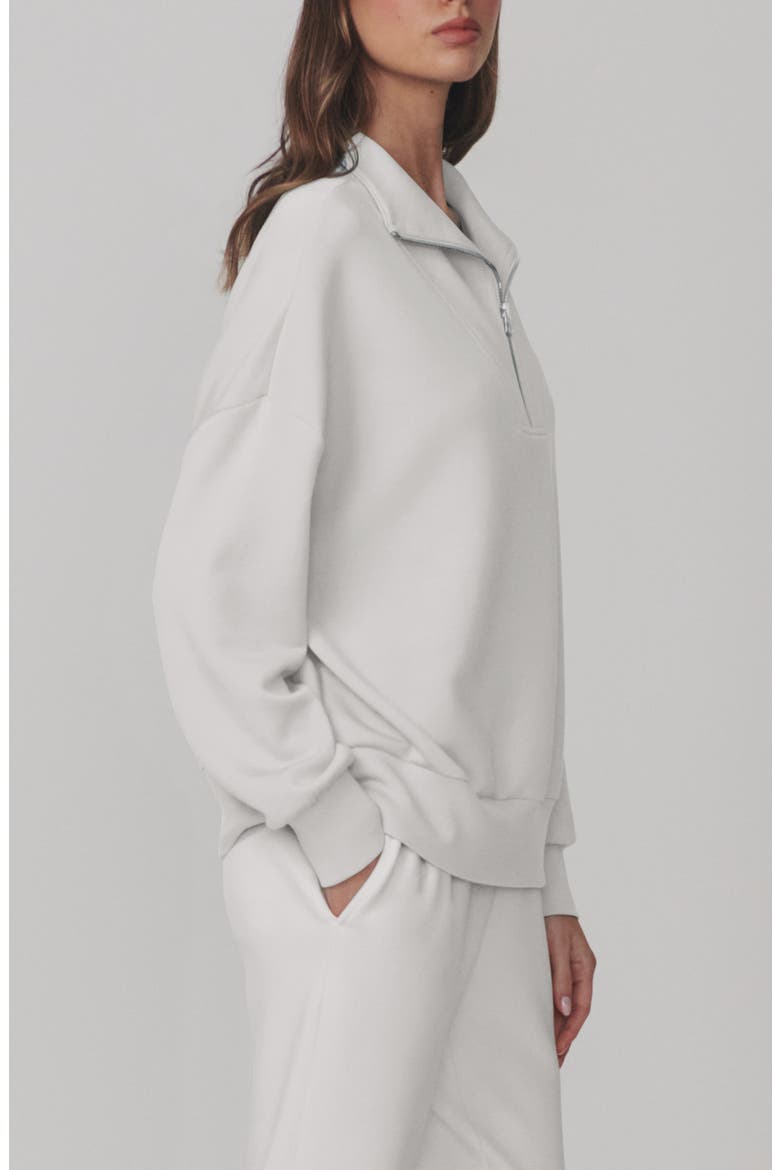 Hawley Half-Zip Sweatshirt, Alternate, color, WHITE