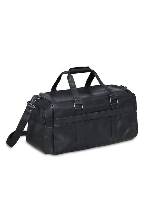 Mancini Leather Duffle Bag In Black