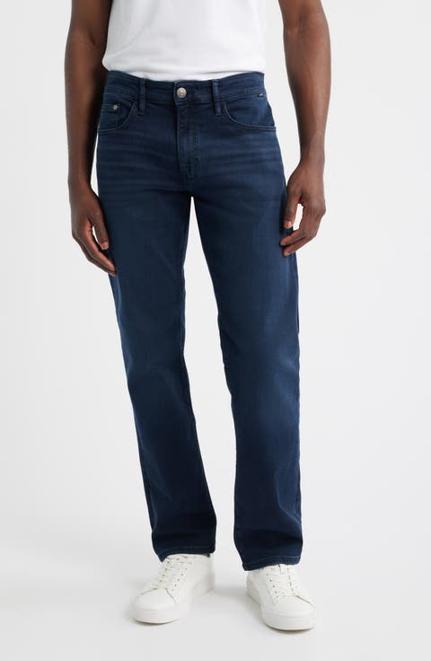Marcus Slim Straight Leg Jeans (Ink Brushed Supermove) (Regular & Tall)