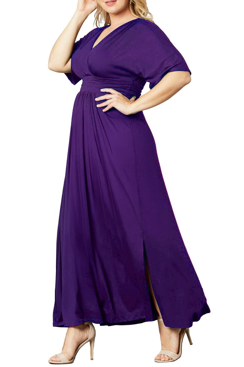 Vienna Maxi Dress, Alternate, color, PLUM PASSION