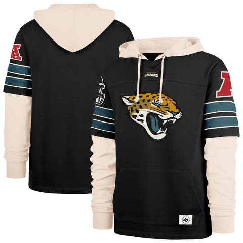 Men's '47  Black Jacksonville Jaguars Split Zone Cornerback Duo Hoodie