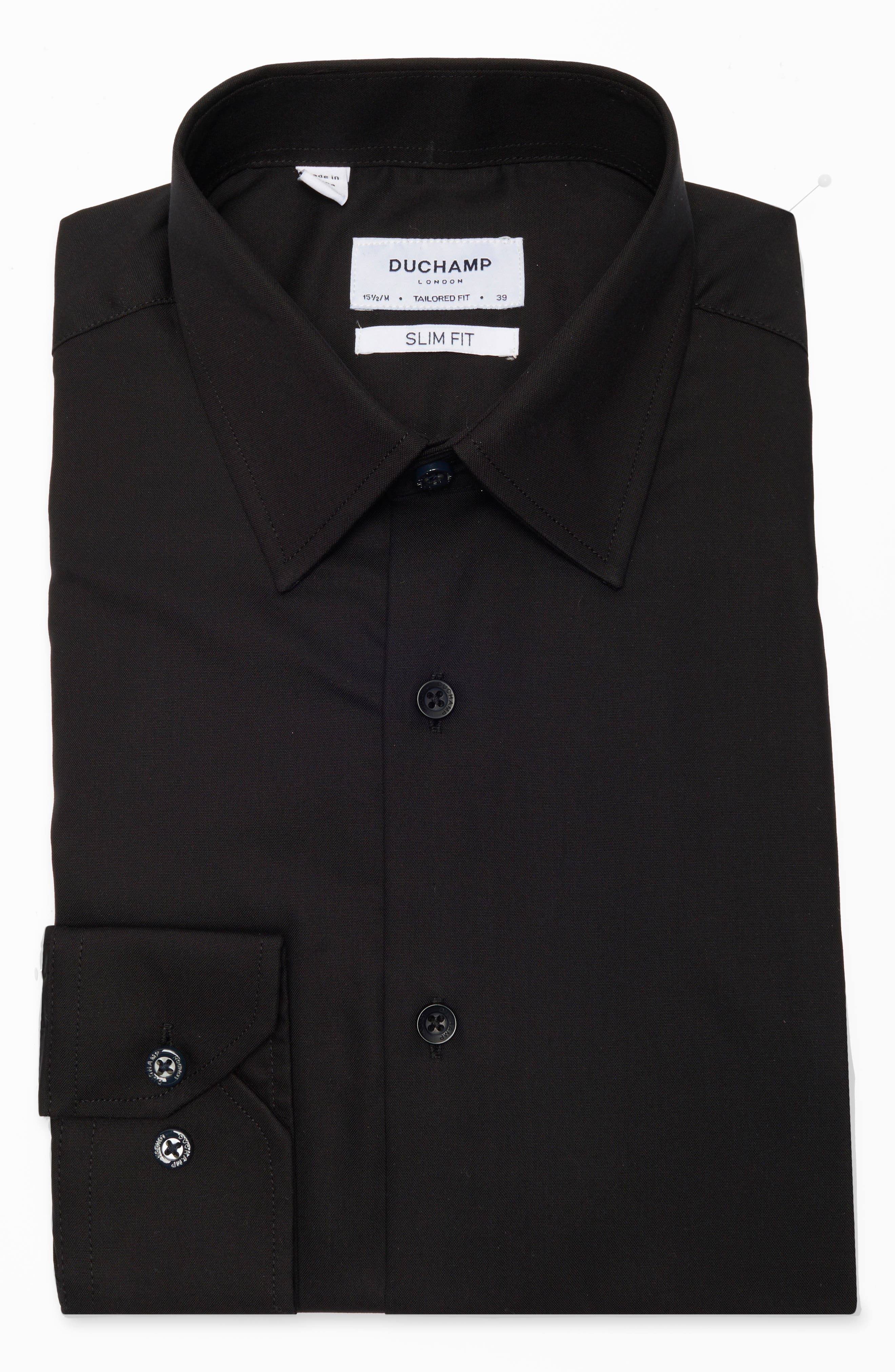 Solid Slim Fit Dress Shirt