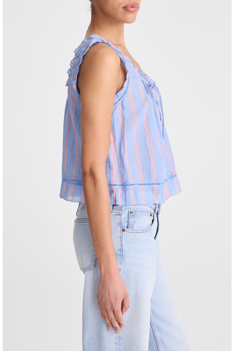 The Leah Cotton Top, Alternate, color, CALM BLUE