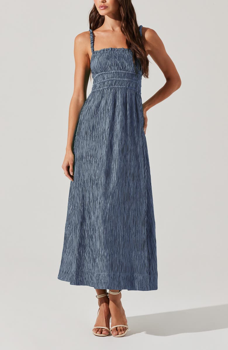 ASTR the Label Neelam Shirred Maxi Dress, Alternate, color,