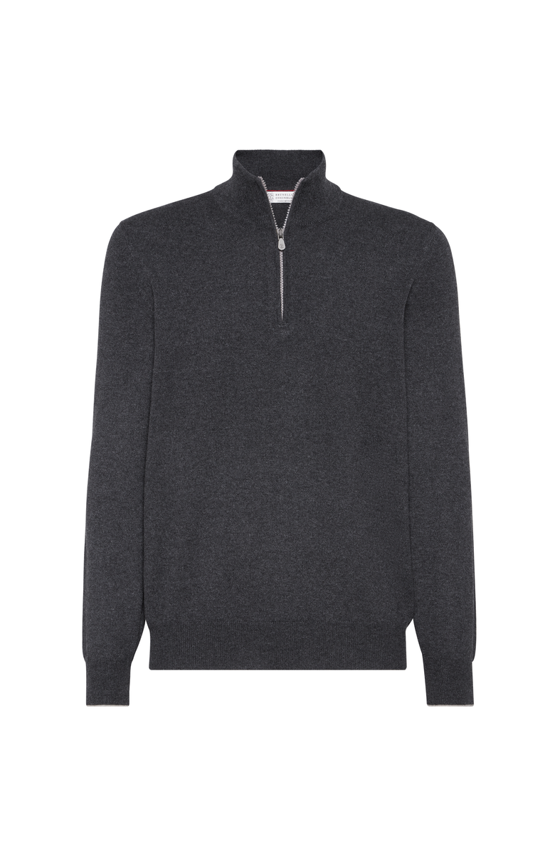 Brunello Cucinelli Cashmere sweater, Main, color, Charcoal