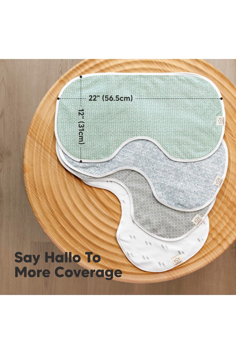 4-Pack Hallo Burp Cloths, Alternate, color, Nordic