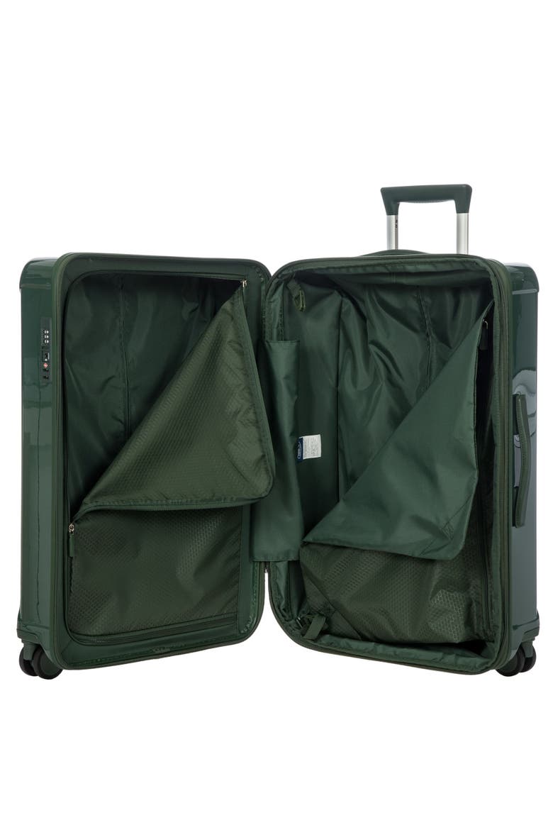 Positano Hardside Expandable 27" Medium Checked Spinner Luggage, Alternate, color, Emerald