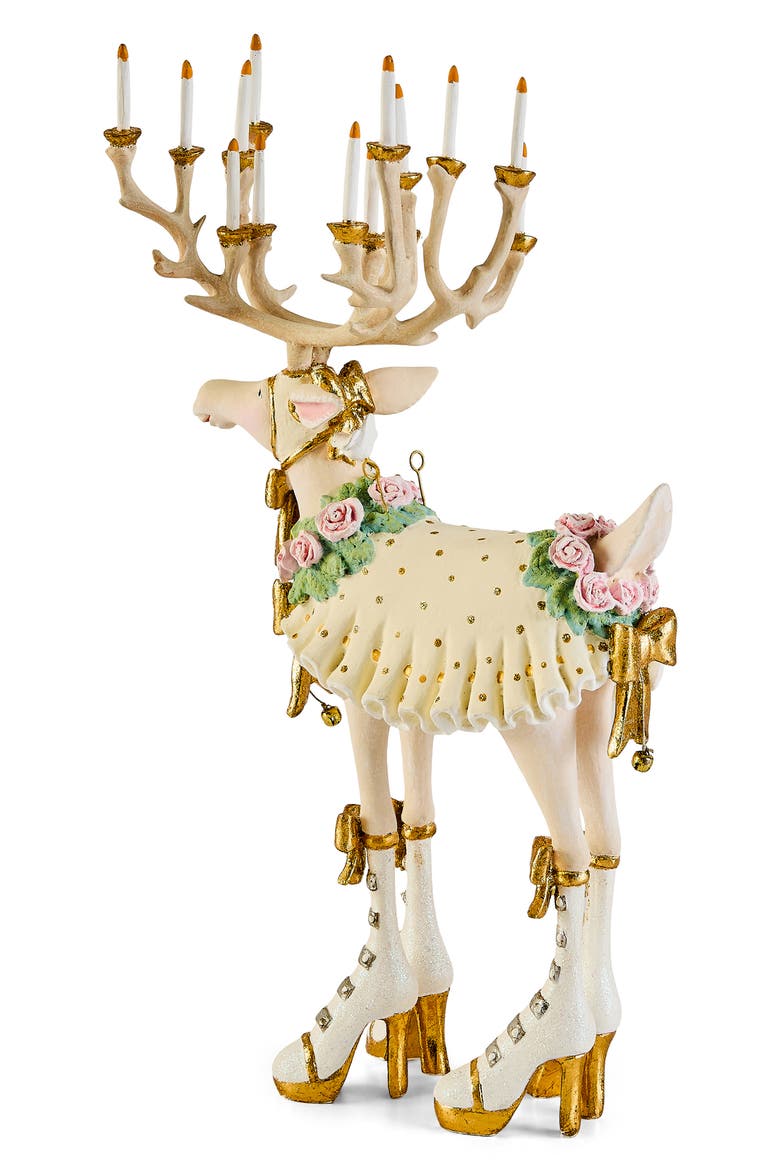 Moonbeam Donna Reindeer Christmas Ornament, Alternate, color, WHITE