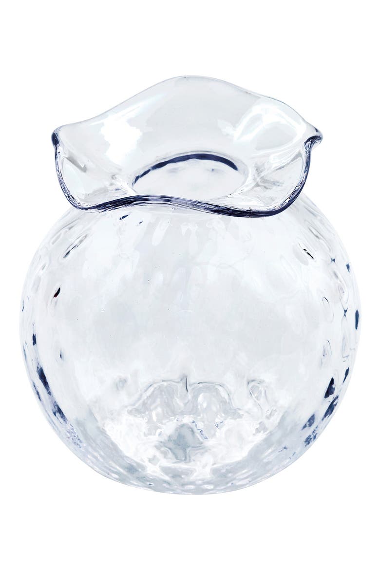 Pineapple Texture Bud Vase, Main, color, CLEAR