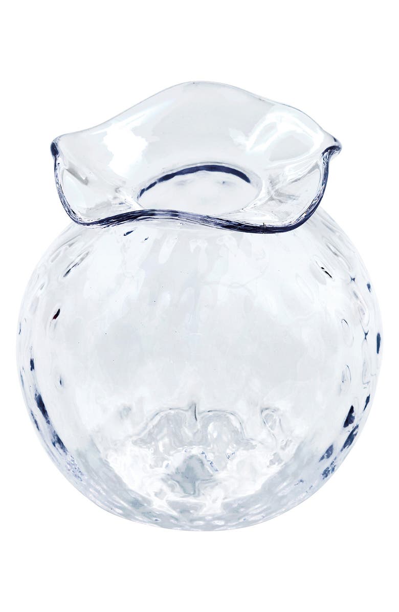 Mariposa Pineapple Texture Bud Vase, Main, color, Clear