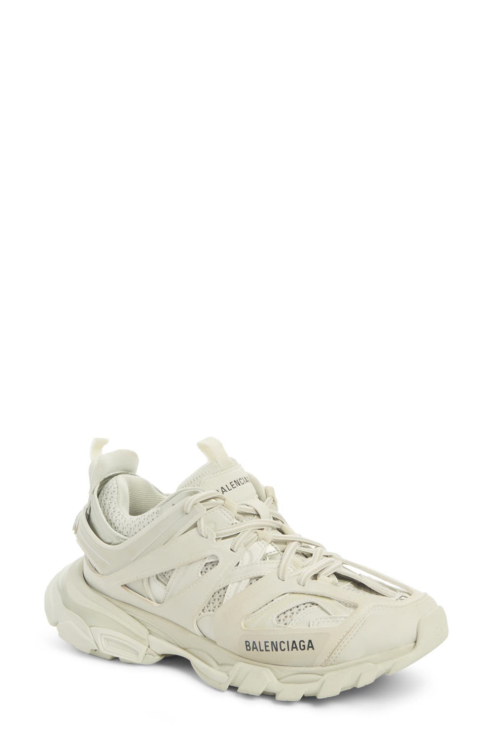 Track Low Top Sneaker, color, WHITE