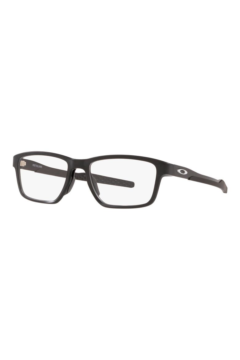 Metalink 55mm Rectangle Optical Glasses, Alternate, color, BLACK