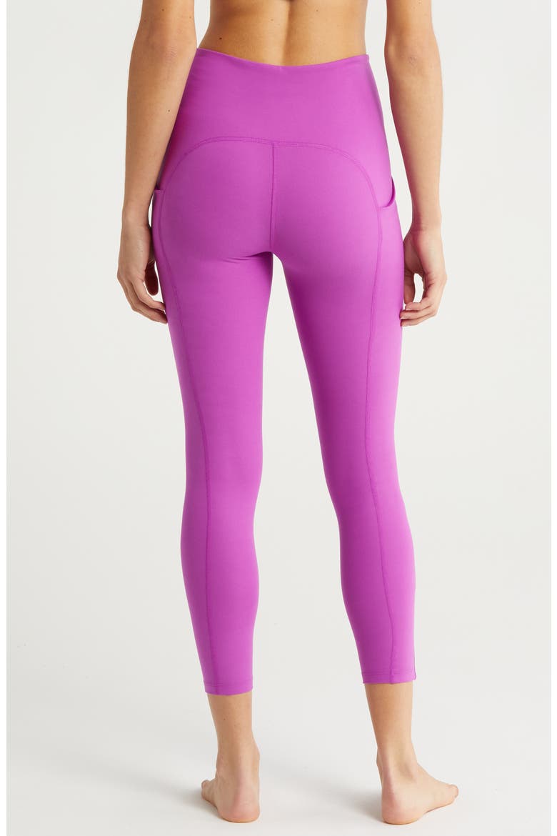 Powerbeyond Strive High Waist Pocket Leggings, Alternate, color, VIOLET BERRY