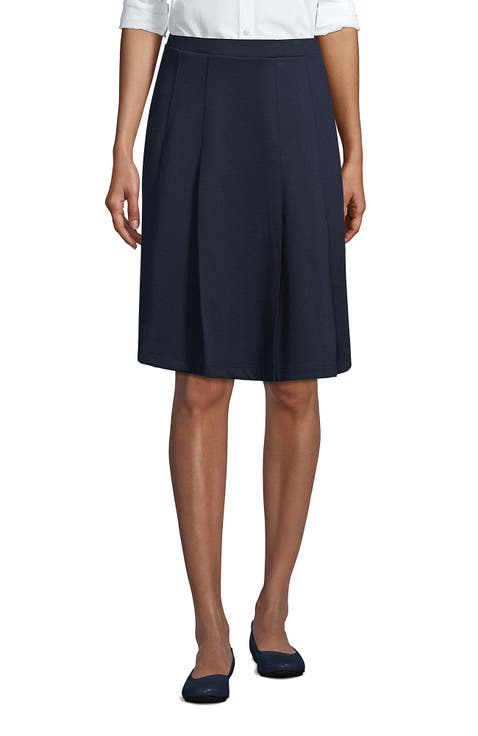 School Uniform  Ponte Pleat Skirt