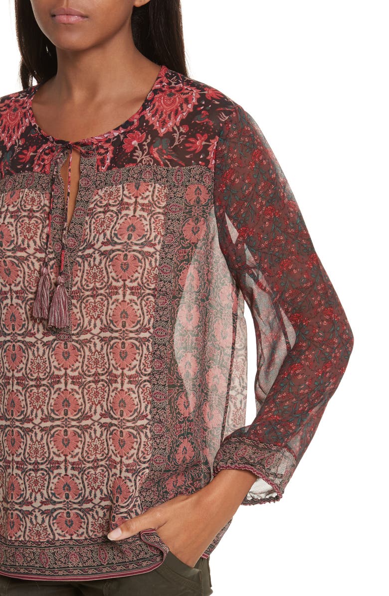 Joie Katja Silk Blouse, Alternate, color, 