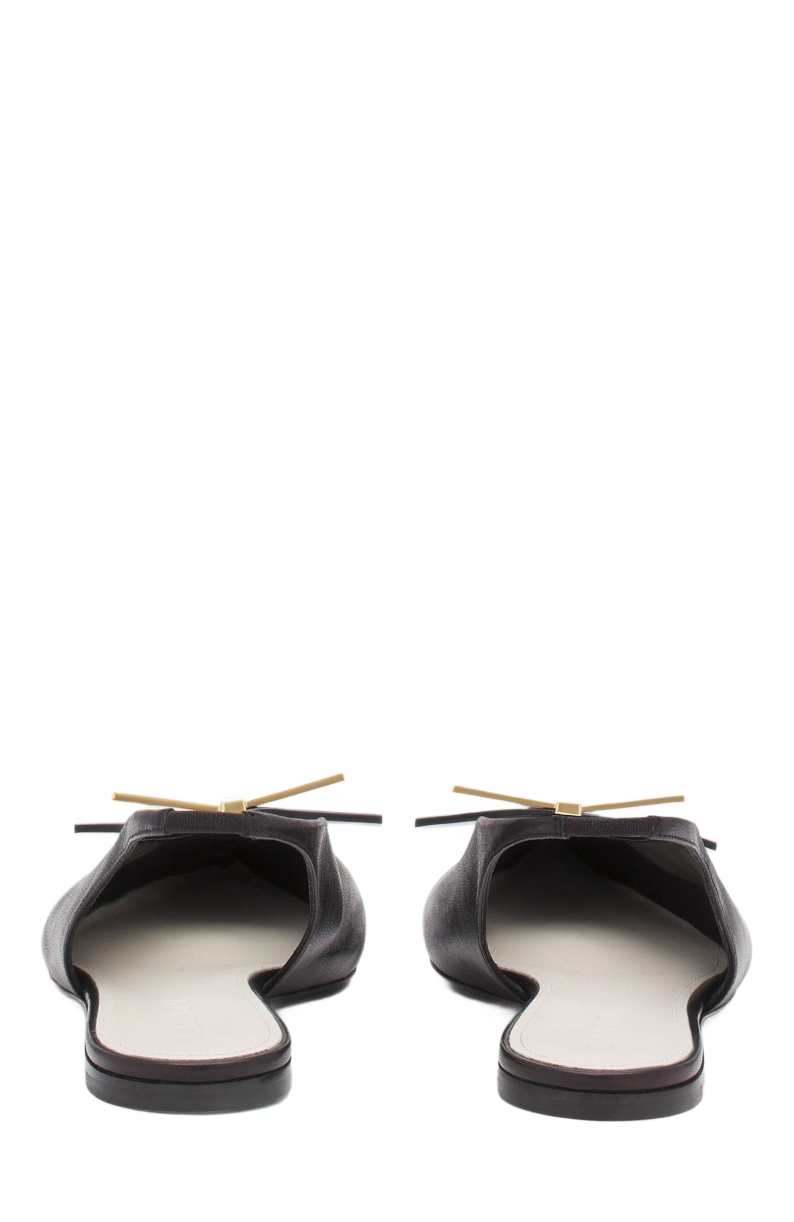 Lanvin BOW LEATHER SLINGBACK, Alternate, color, 