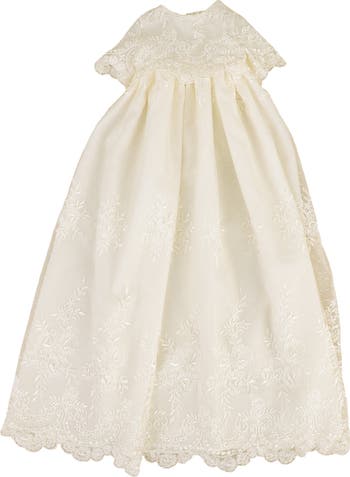 Christening Gown, Shawl, Slip & Bonnet Set