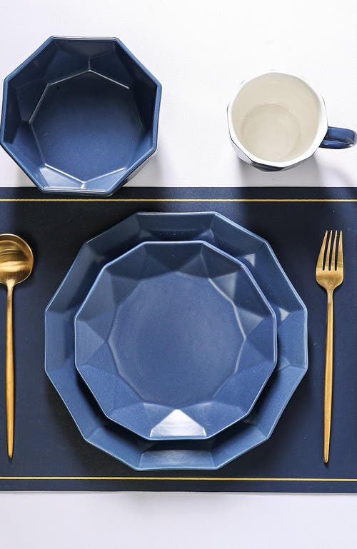 Stone Lain Jamie Porcelain 16-piece Dinnerware Set In Blue