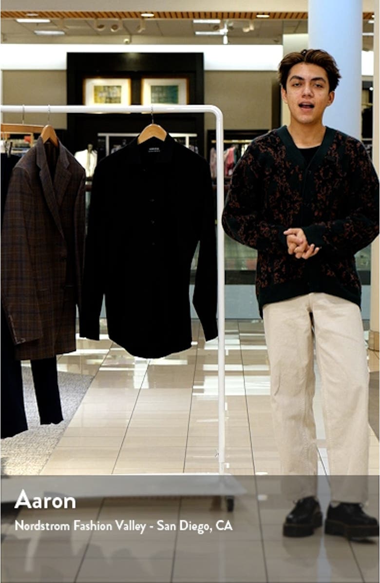 Extra Trim Fit Stripe Tech-Smart CoolMax<sup>®</sup> Non-Iron Dress Shirt, sales video thumbnail