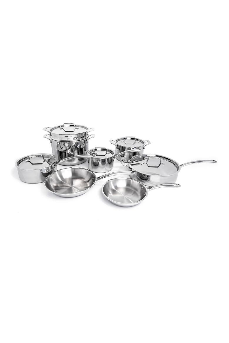 Professional 13-Piece Cookware Set, Main, color, SILVER