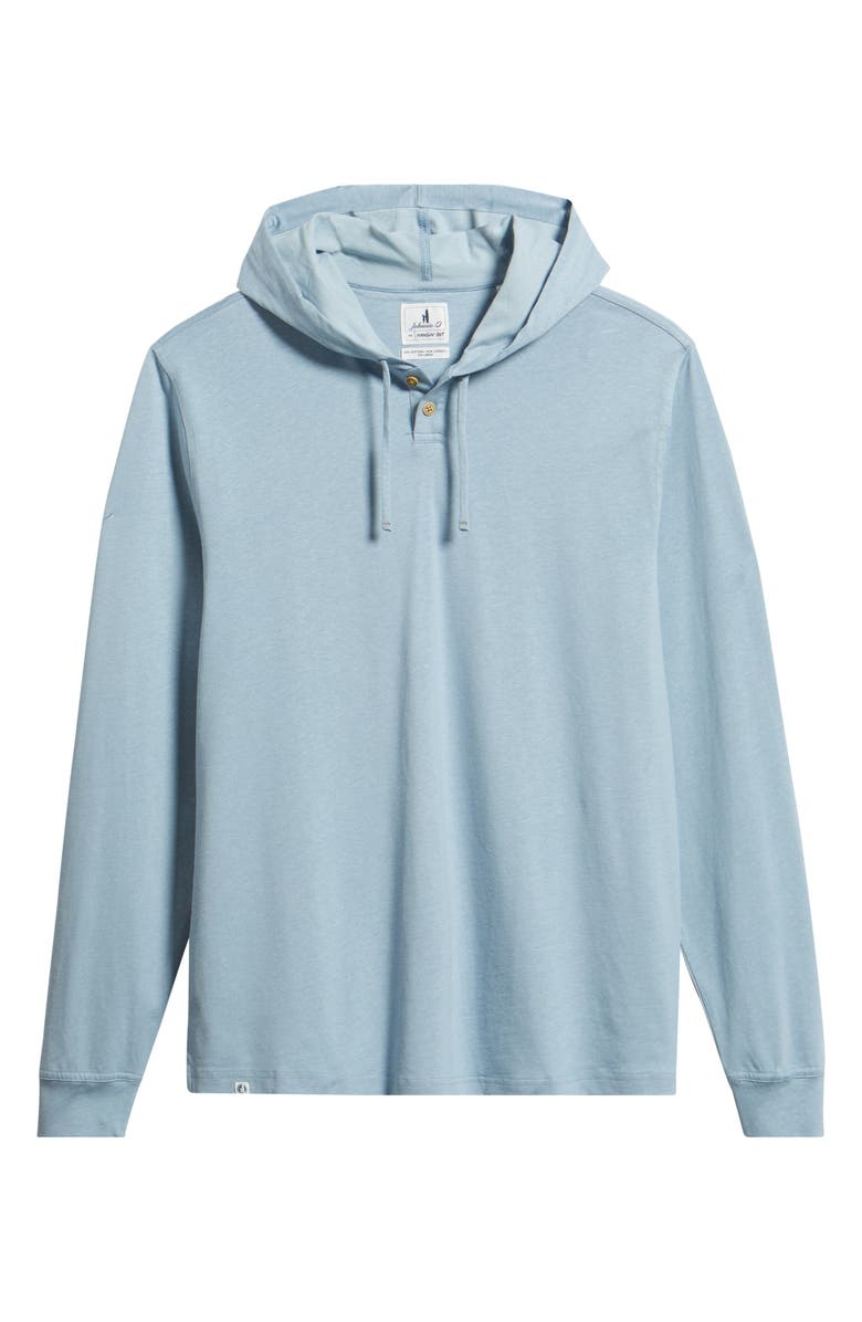 johnnie-O Jase Hangin' Out Long Sleeve Hooded T-Shirt, Alternate, color, Maliblu