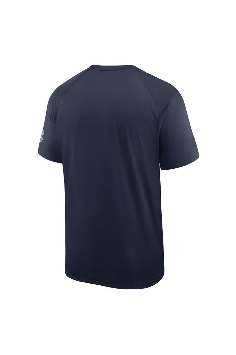 Men's Nike Navy North Carolina Tar Heels Ready Raglan Premium Performance T-Shirt, Alternate, color, Navy