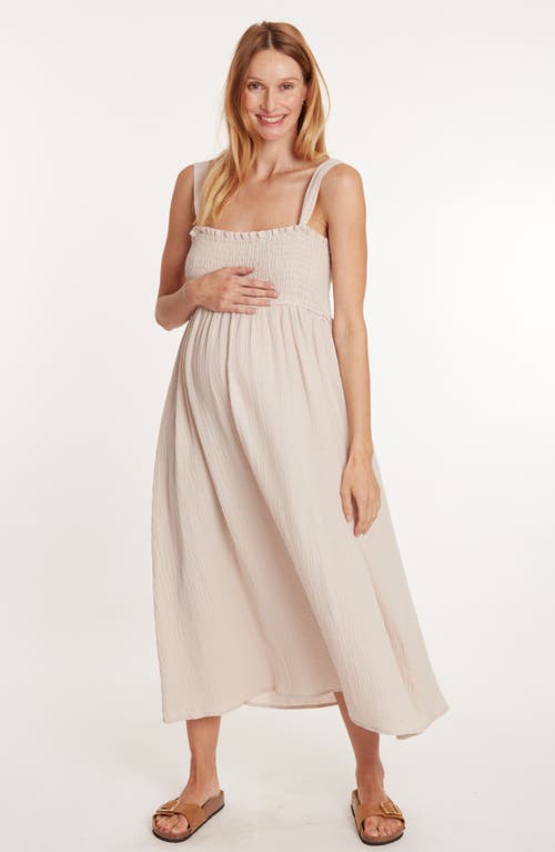 Cache Coeur Lola Maternity And Nursing Dress In Neutral