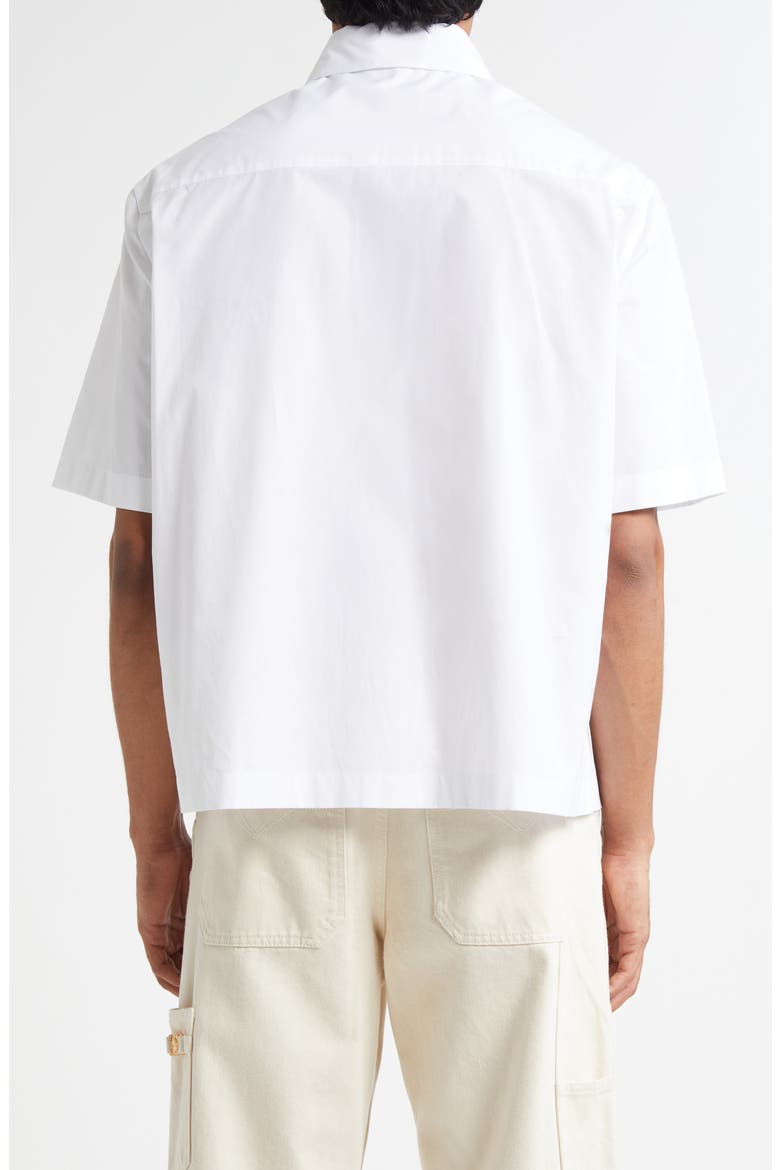 Cotton Poplin Button-Up Shirt, Alternate, color, OPTICAL WHITE
