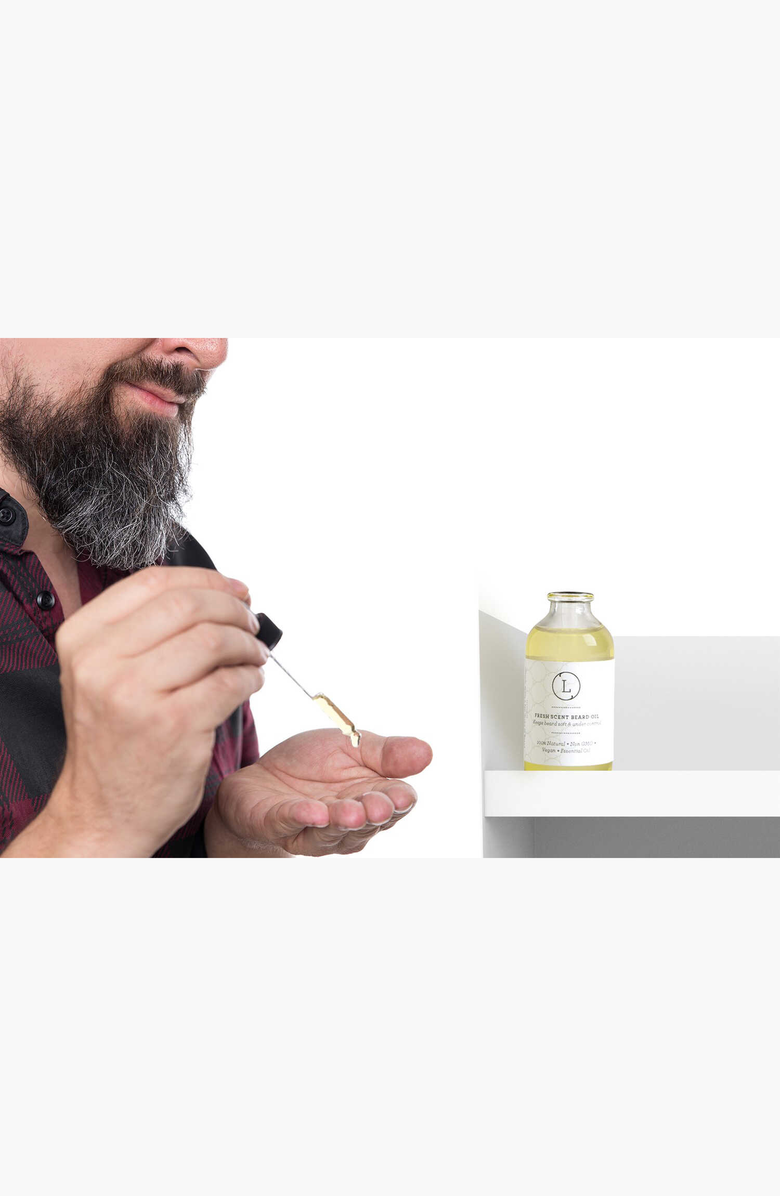 Lizush CBD Natural Handmade Beard Oil, Beard Softener & Moisturizer, Alternate, color, NO COLOR