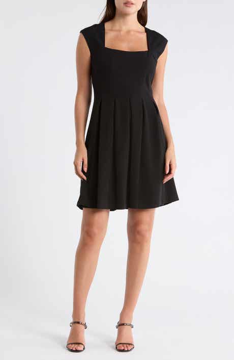 Julia Jordan Square Neck Flare Minidress