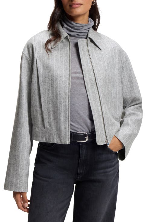 Jossini Wool Blend Crop Jacket