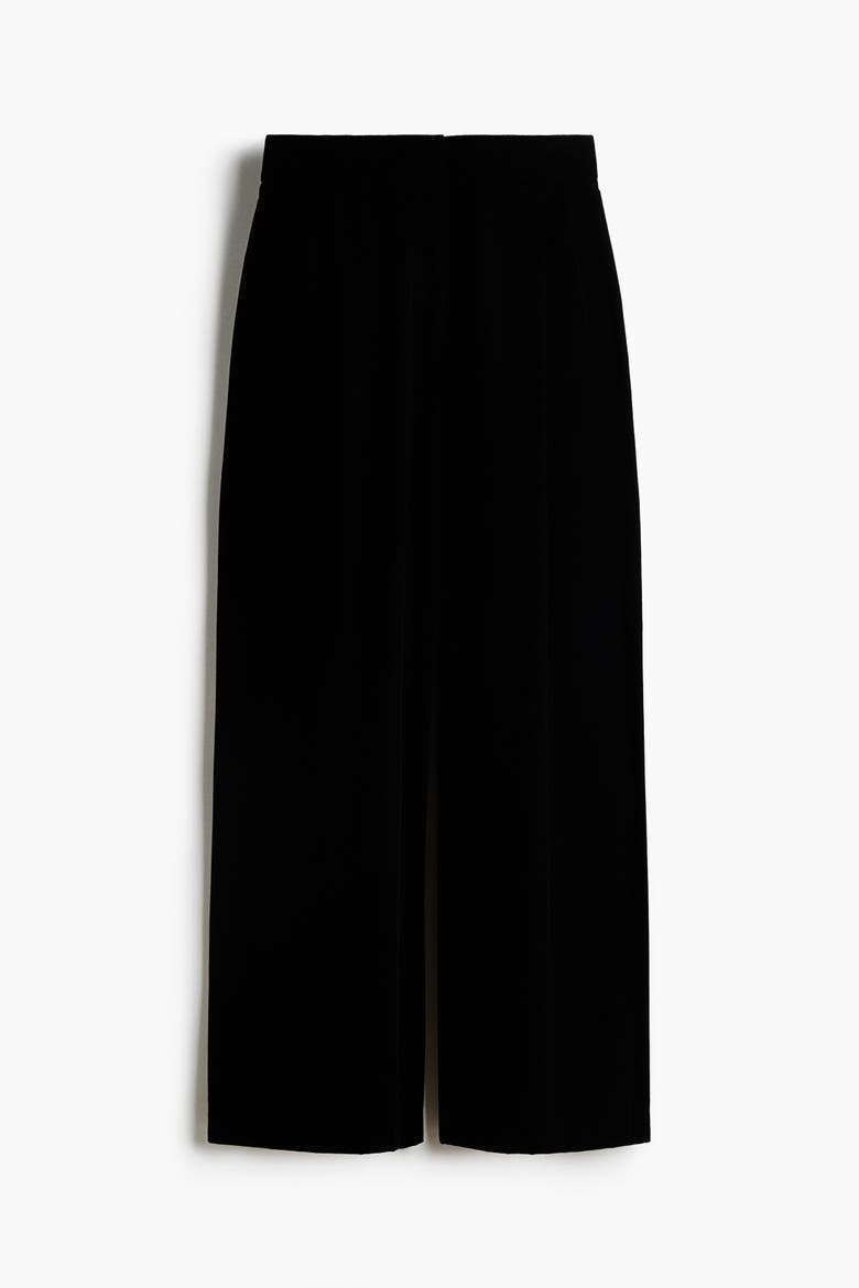 Wide-Leg Pants, Alternate, color, Black