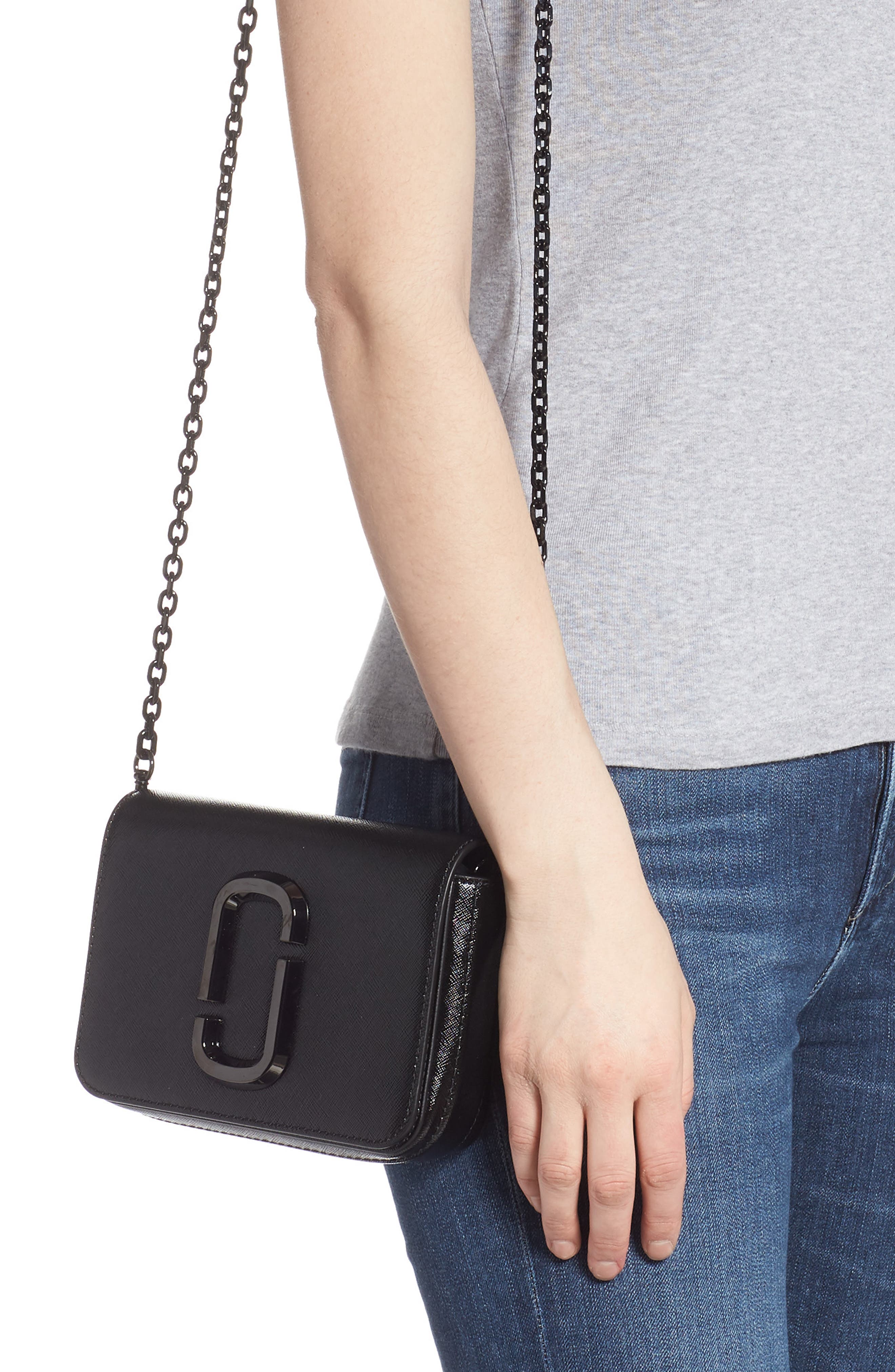The Marc Jacobs MARC JACOBS Hip Shot Leather Belt Bag, Alternate, color, 
