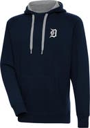 ANTIGUA Men's Antigua Navy Detroit Tigers Metallic Victory Pullover Hoodie