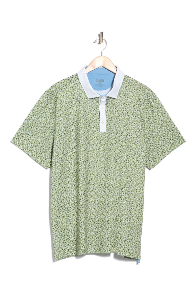 Golf Sport Performance Polo, Main, color, GREEN SAGE TRIANGLE GEO