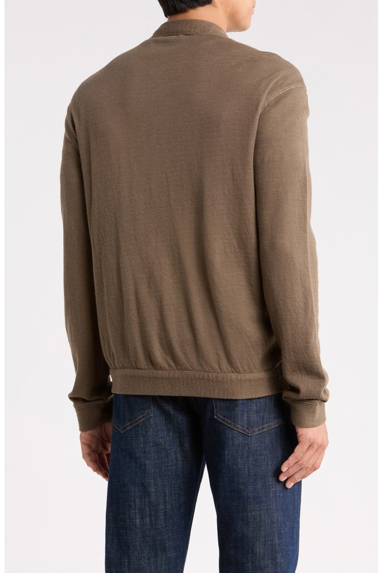 Antoine Double Knit Full Zip Jacket, Alternate, color, TEAKWOOD