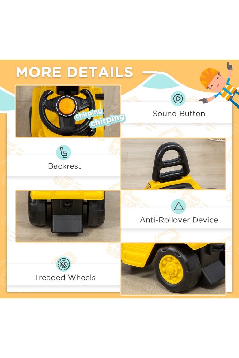 Kids Ride-On Forklift with Operation Function, Alternate, color, Yellow