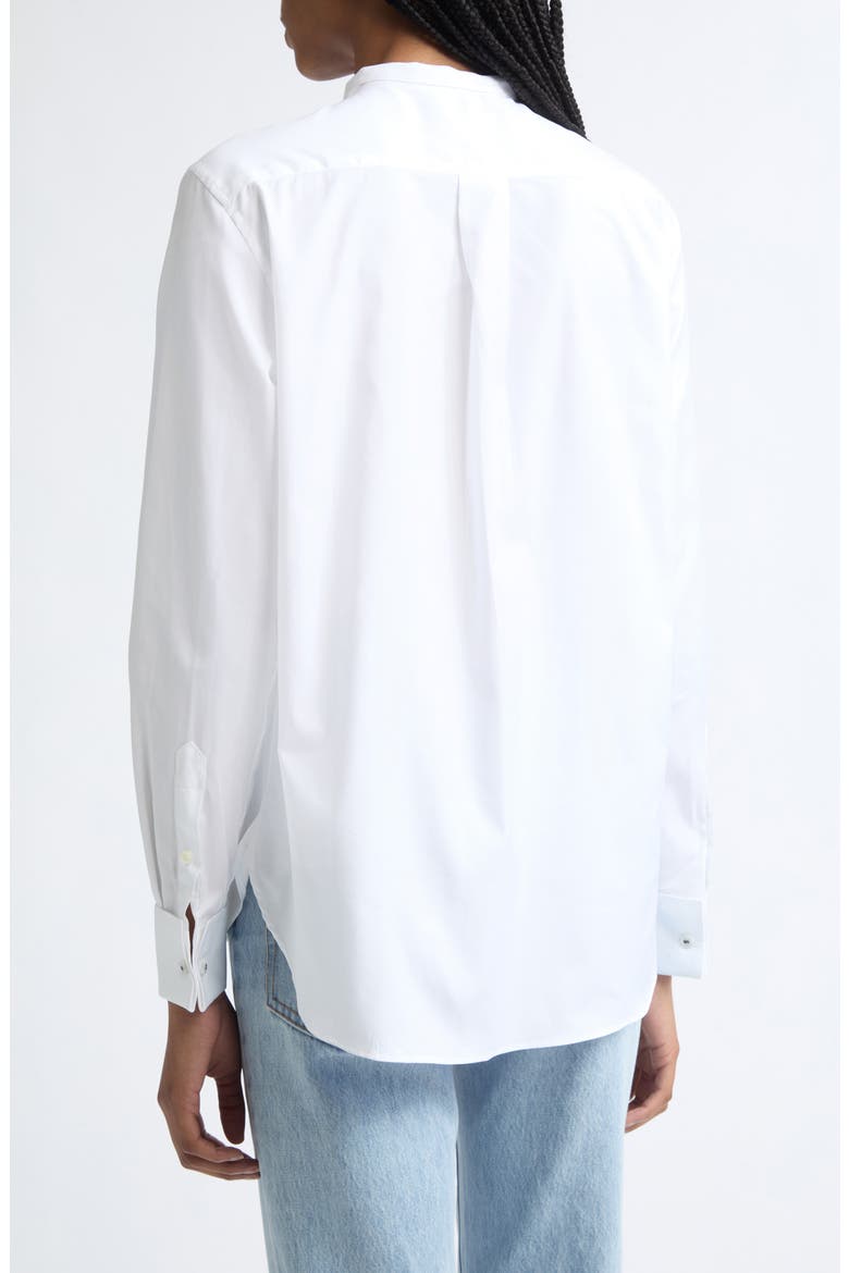 Cotton Tuxedo Shirt, Alternate, color, WHITE