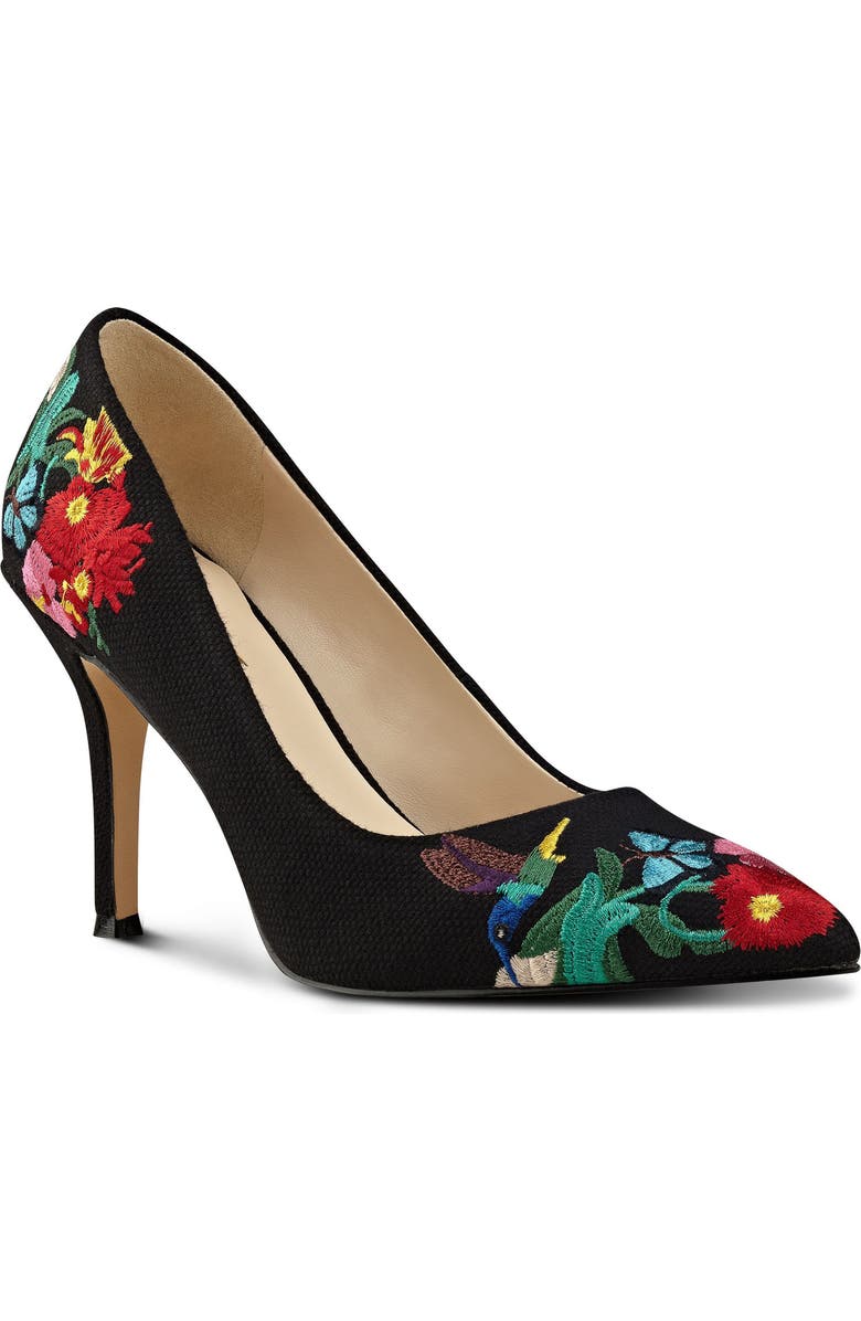 Nine West Flax Embroidered Pump, Main, color,
